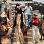 Iyabo Ojo Receives Grand Welcome At Airport As She Returns To Nigeria After Daughter’s Wedding In Tanzania