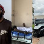 Rapper Odumodu Blvck Escapes Serious Car Accident, Pictures Go Viral